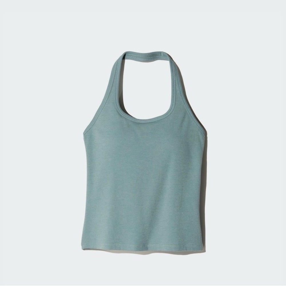 Uniqlo Bra Top - Halter Open Back Light Green
